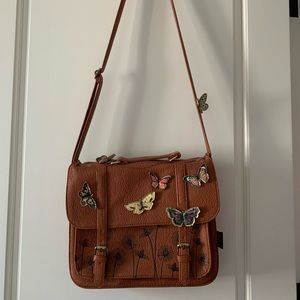 modcloth butterfly messenger bag